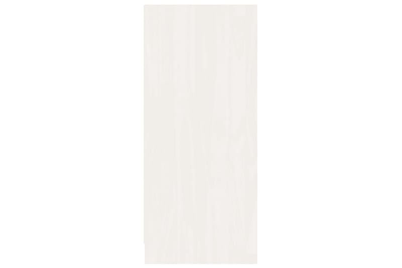 skænk 70x33x76 cm massivt fyrretræ hvid - Hvid - Skænke & sideboards