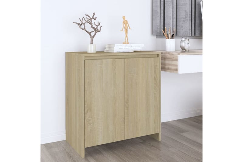 skænk 70x40x73,5 cm spånplade sonoma-eg - Beige - Opbevaring - Opbevaringsmøbler - Skænke & sideboards