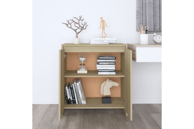 skænk 70x40x73,5 cm spånplade sonoma-eg - Beige - Opbevaring - Opbevaringsmøbler - Skænke & sideboards