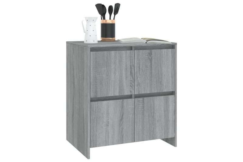 skænk 70x41x75 cm spånplade grå sonoma-eg - Grå - Opbevaring - Opbevaringsmøbler - Skænke & sideboards