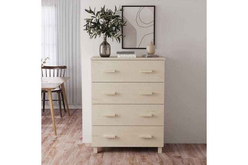 skænk 79x40x103,5 cm massivt fyrretræ gyldenbrun - Brun - Opbevaring - Opbevaringsmøbler - Skænke & sideboards