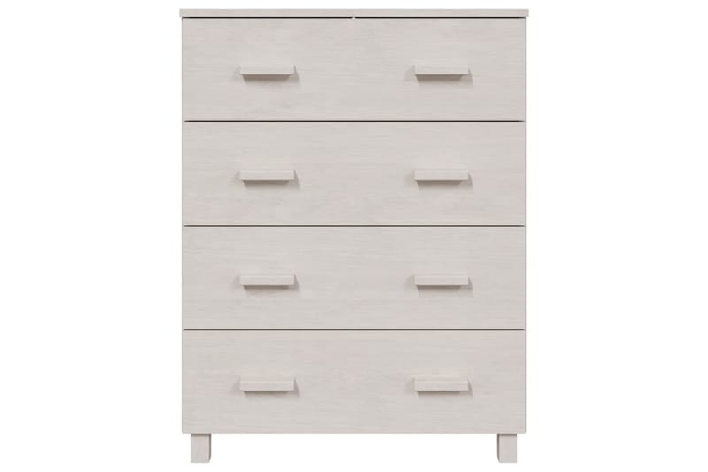 skænk 79x40x103,5 cm massivt fyrretræ hvid - Hvid - Skænke & sideboards