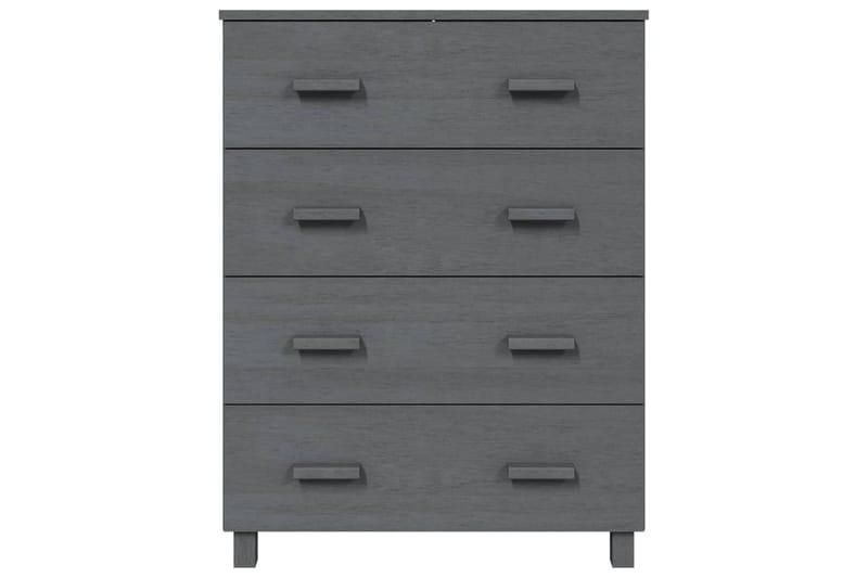 skænk 79x40x103,5 cm massivt fyrretræ mørkegrå - Grå - Opbevaring - Opbevaringsmøbler - Skænke & sideboards