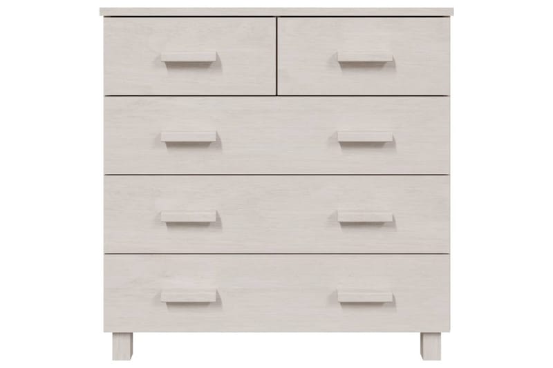 skænk 79x40x80 cm massivt fyrretræ hvid - Hvid - Skænke & sideboards