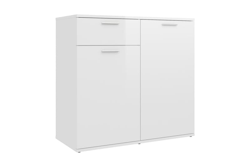 skænk 80x36x75 cm spånplade hvid højglans - Hvid - Opbevaring - Opbevaringsmøbler - Skænke & sideboards