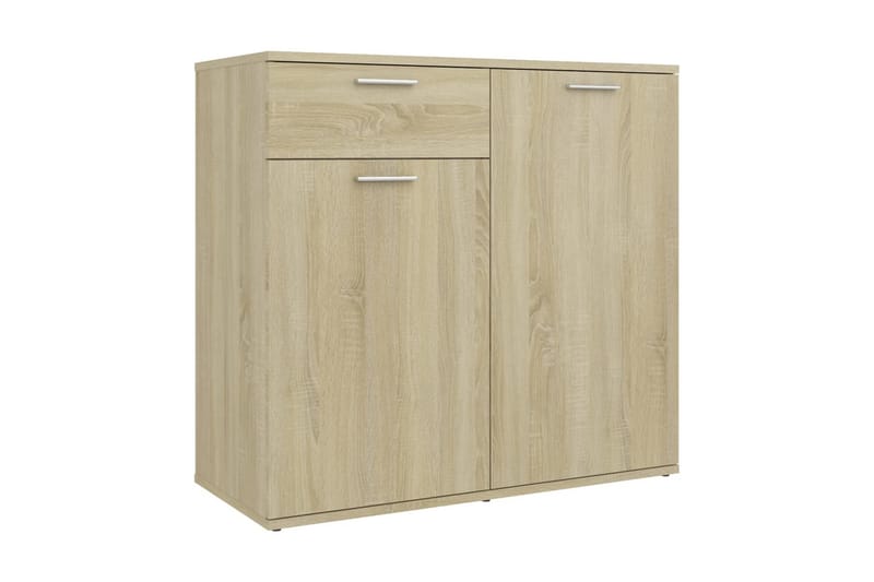 skænk 80x36x75 cm spånplade sonoma-eg - Brun - Opbevaring - Opbevaringsmøbler - Skænke & sideboards