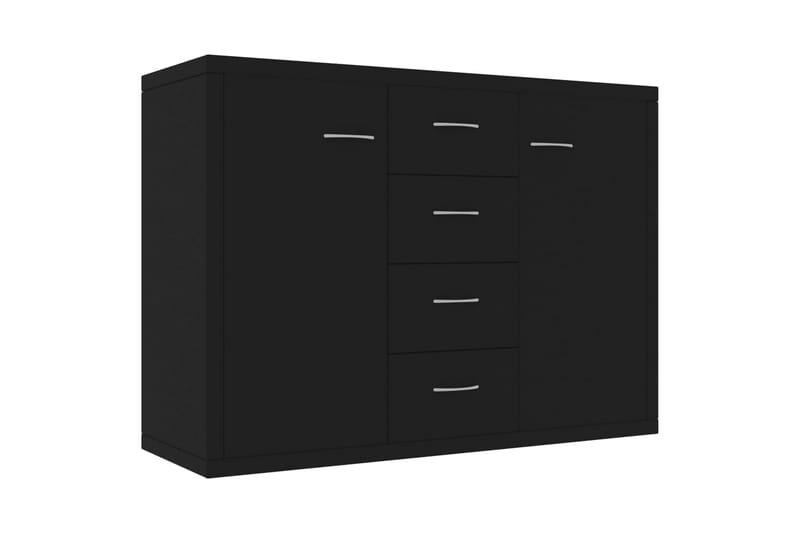 Skænk 88 x 30 x 65 cm Spånplade Sort - Sort - Opbevaring - Opbevaringsmøbler - Skænke & sideboards