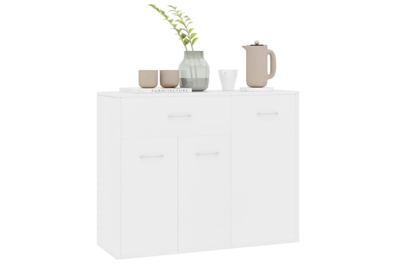 Skænk 88 X 30 X 70 Cm Spånplade Hvid - Hvid - Opbevaring - Opbevaringsmøbler - Skænke & sideboards