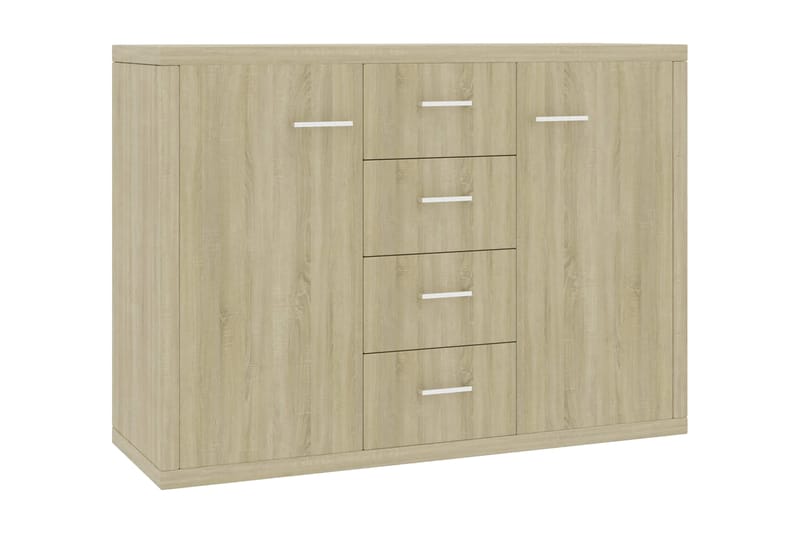 Skænk 88 X 30 X 75 Cm Spånplade Sonoma-Eg - Brun - Opbevaring - Opbevaringsmøbler - Skænke & sideboards