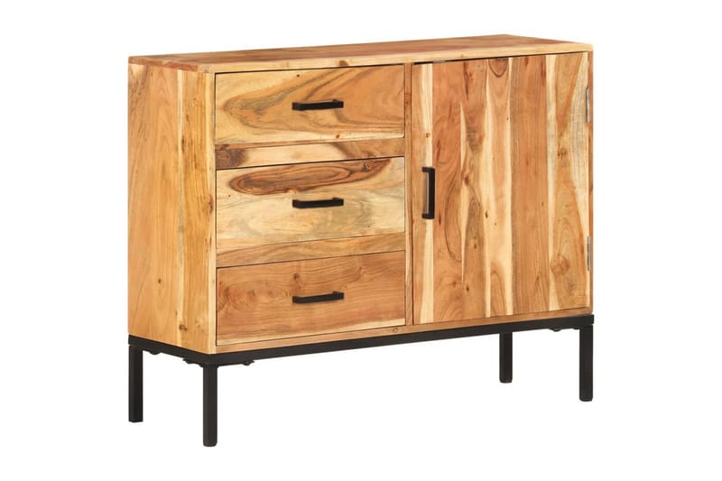 skænk 88x30x73 cm massivt akacietræ - Brun - Opbevaring - Opbevaringsmøbler - Skænke & sideboards