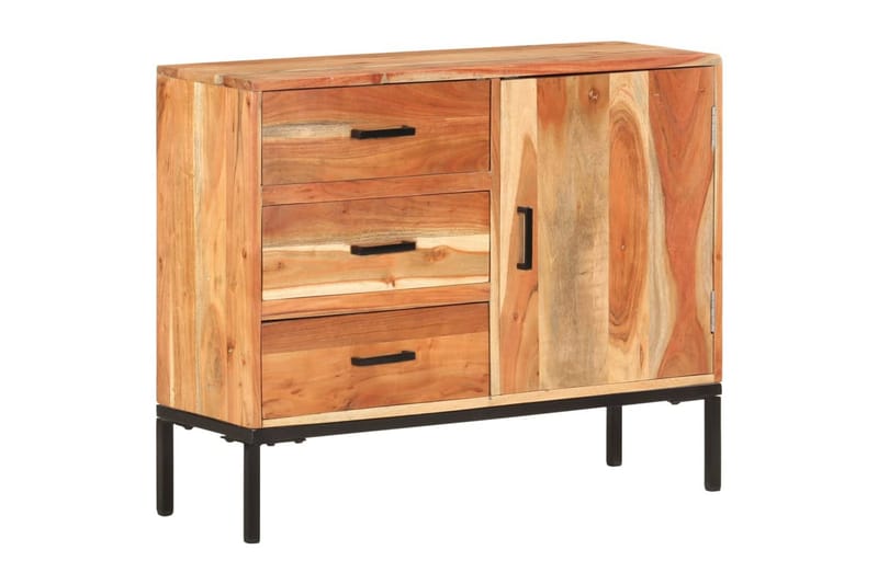 skænk 88x30x73 cm massivt akacietræ - Brun - Opbevaring - Opbevaringsmøbler - Skænke & sideboards