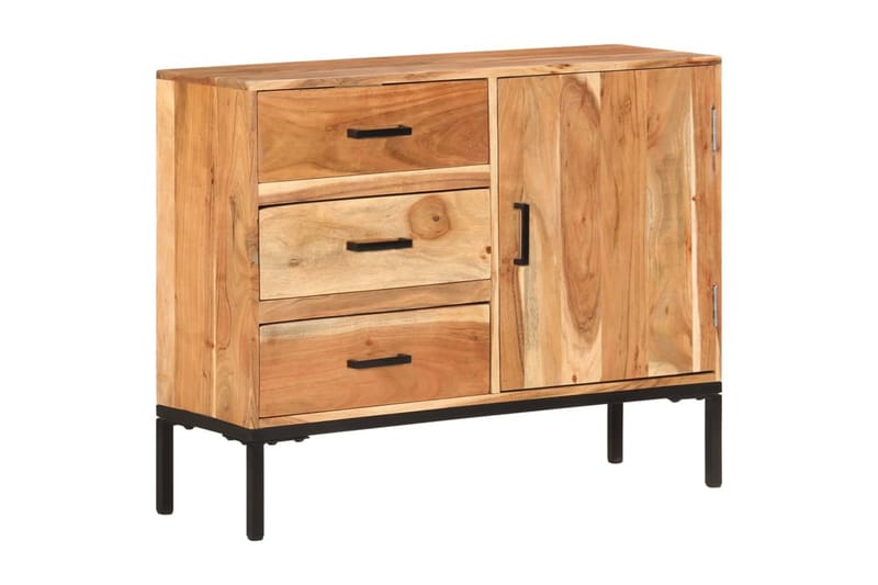 skænk 88x30x73 cm massivt akacietræ - Brun - Opbevaring - Opbevaringsmøbler - Skænke & sideboards