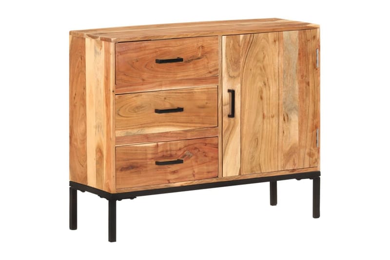 skænk 88x30x73 cm massivt akacietræ - Brun - Opbevaring - Opbevaringsmøbler - Skænke & sideboards