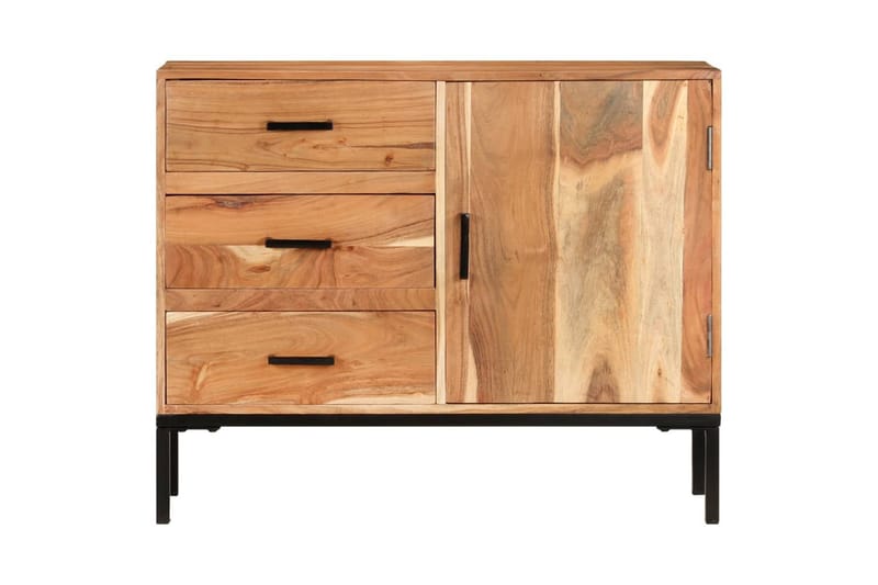 skænk 88x30x73 cm massivt akacietræ - Brun - Opbevaring - Opbevaringsmøbler - Skænke & sideboards