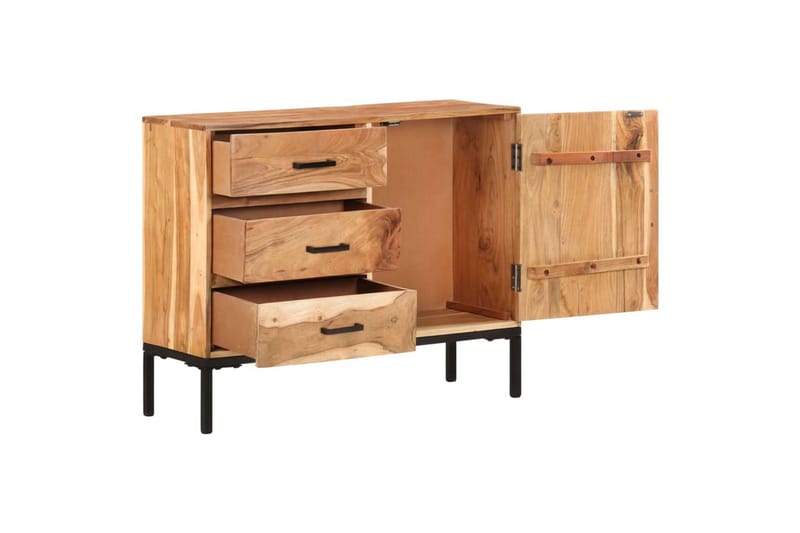 skænk 88x30x73 cm massivt akacietræ - Brun - Opbevaring - Opbevaringsmøbler - Skænke & sideboards