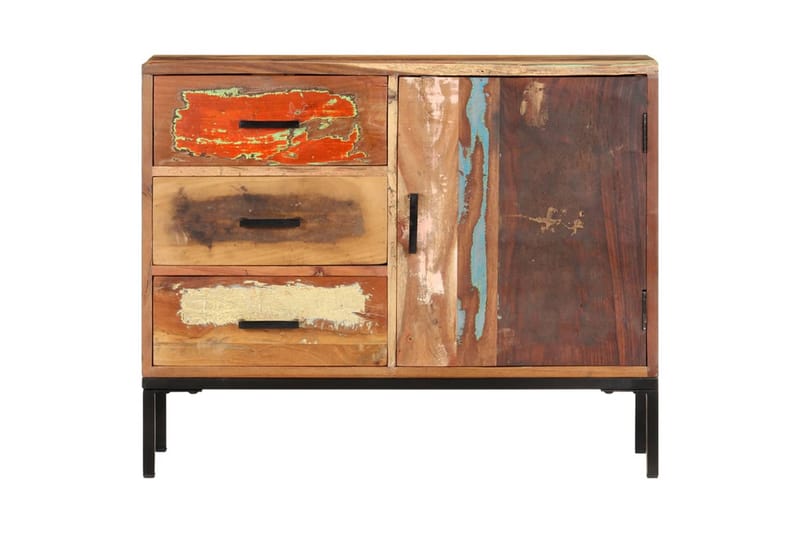 skænk 88x30x73 cm massivt genbrugstræ - Brun - Opbevaring - Opbevaringsmøbler - Skænke & sideboards