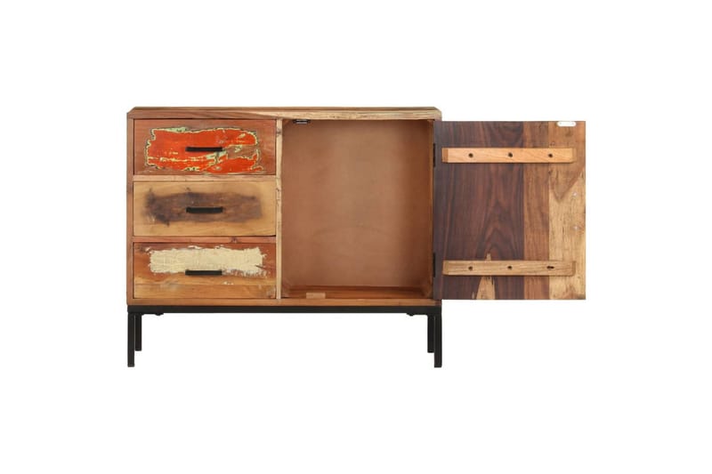 skænk 88x30x73 cm massivt genbrugstræ - Brun - Opbevaring - Opbevaringsmøbler - Skænke & sideboards