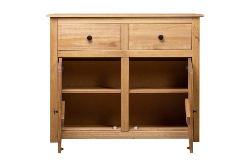 Skænk 93 x 40 x 80 cm massivt fyrretræ Panama - Brun - Opbevaring - Opbevaringsmøbler - Skænke & sideboards