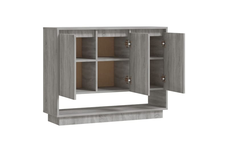 skænk 97x31x75 cm spånplade grå sonoma-eg - Grå - Opbevaring - Opbevaringsmøbler - Skænke & sideboards