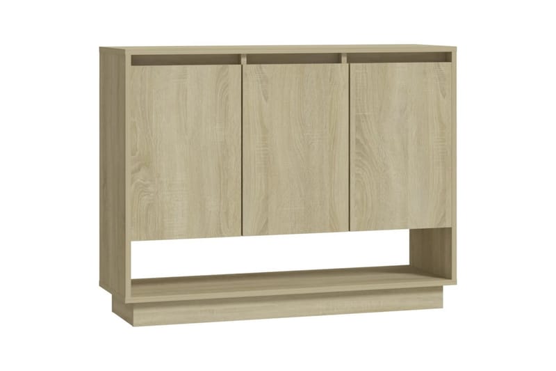 skænk 97x31x75 cm spånplade sonoma-eg - Beige - Opbevaring - Opbevaringsmøbler - Skænke & sideboards