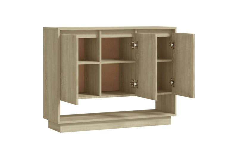 skænk 97x31x75 cm spånplade sonoma-eg - Beige - Opbevaring - Opbevaringsmøbler - Skænke & sideboards