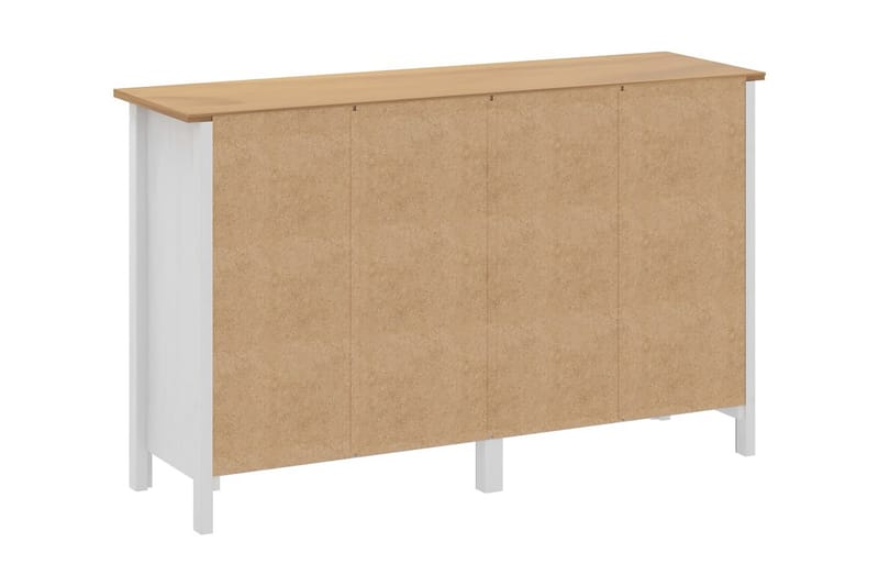 Skænk Hill Range 130x40x80 cm Massivt Fyrretræ Hvid - Opbevaring - Opbevaringsmøbler - Skænke & sideboards