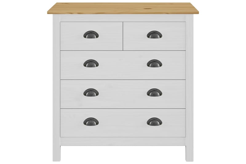 Skænk Hill Range 79X40X80 cm Massivt Fyrretræ Hvid - Opbevaring - Opbevaringsmøbler - Skænke & sideboards