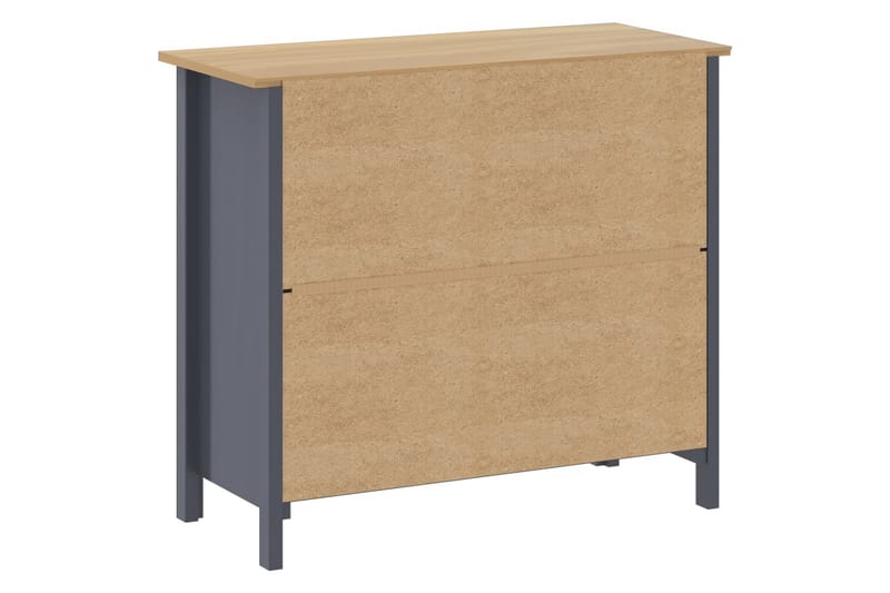 Skænk Hill Range 90x40x80 cm Massivt Fyrretræ Grå - Opbevaring - Opbevaringsmøbler - Skænke & sideboards