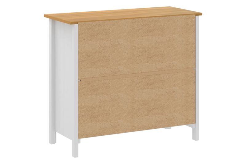 Skænk Hill Range 90x40x80 cm Massivt Fyrretræ Hvid - Opbevaring - Opbevaringsmøbler - Skænke & sideboards