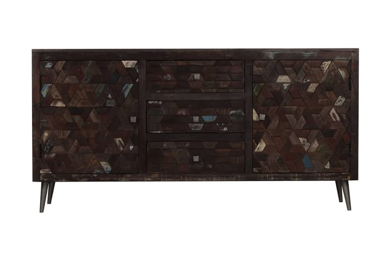 Skænk I Massivt, Genanvendt Træ 160 X 40 X 80 Cm - Brun - Opbevaring - Opbevaringsmøbler - Skænke & sideboards