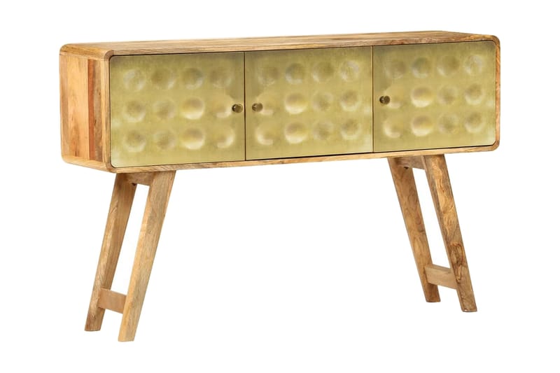 Skænk I Massivt Mangotræ 120 X 30 X 80 Cm - Guld - Opbevaring - Opbevaringsmøbler - Skænke & sideboards