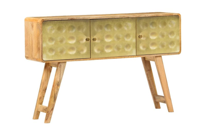 Skænk I Massivt Mangotræ 120 X 30 X 80 Cm - Guld - Opbevaring - Opbevaringsmøbler - Skænke & sideboards