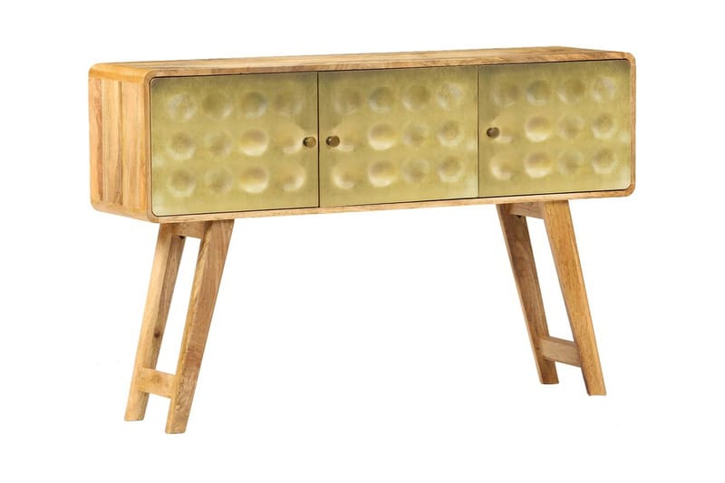 Skænk I Massivt Mangotræ 120 X 30 X 80 Cm - Guld - Opbevaring - Opbevaringsmøbler - Skænke & sideboards