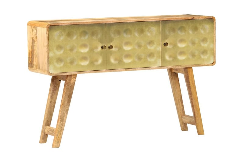 Skænk I Massivt Mangotræ 120 X 30 X 80 Cm - Guld - Opbevaring - Opbevaringsmøbler - Skænke & sideboards