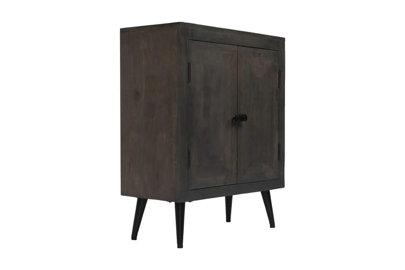 Skænk I Massivt Mangotræ 60 X 30 X 76 Cm - Grå - Opbevaring - Opbevaringsmøbler - Skænke & sideboards