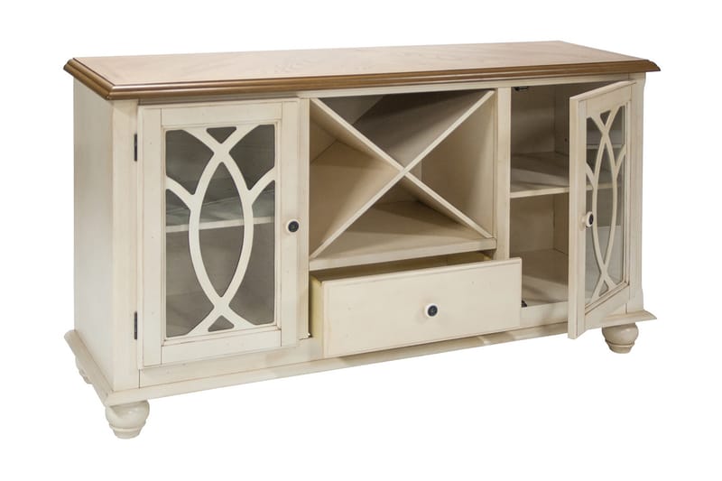 Skænk LILY 152x46xH84cm egefinér på MDF - Opbevaring - Opbevaringsmøbler - Skænke & sideboards