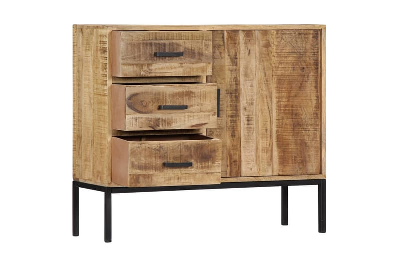 Skænk Massivt Mangotræ 88 X 30 X 71 Cm - Brun - Opbevaring - Opbevaringsmøbler - Skænke & sideboards