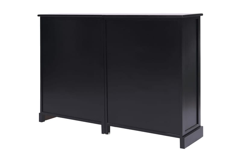 skænk med 10 skuffer 113 x 30 x 79 cm træ sort - Skænke & sideboards