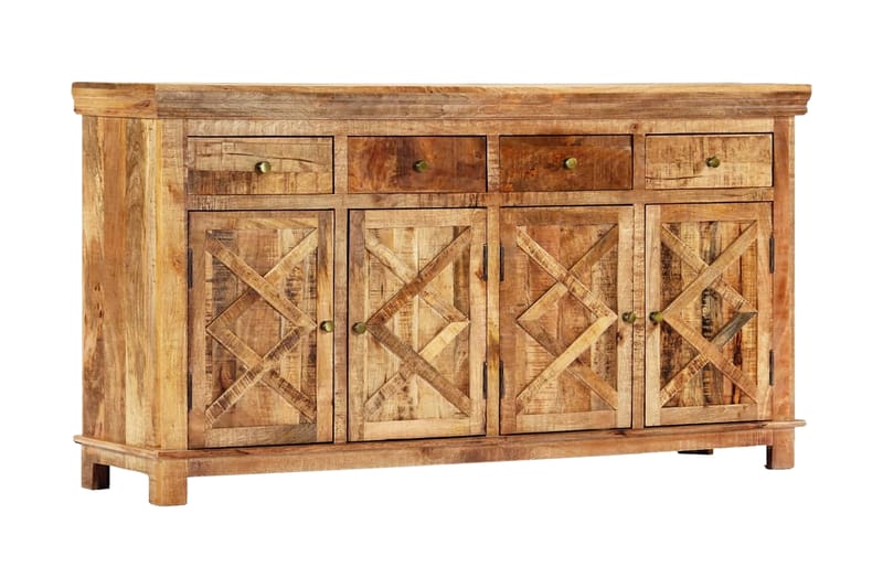 Skænk Med 4 Skuffer 160 X 40 X 85 Cm Massivt Mangotræ - Brun - Opbevaring - Opbevaringsmøbler - Skænke & sideboards