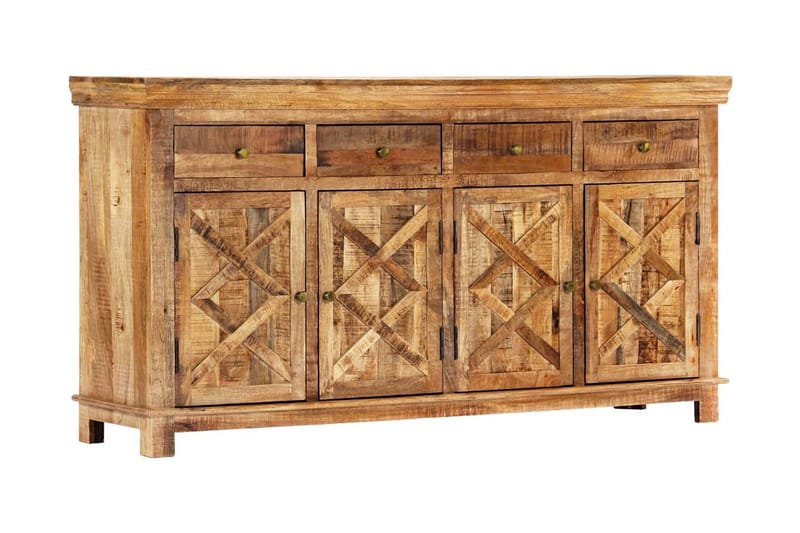 Skænk Med 4 Skuffer 160 X 40 X 85 Cm Massivt Mangotræ - Brun - Opbevaring - Opbevaringsmøbler - Skænke & sideboards