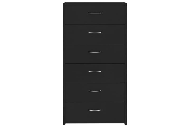 Skænk Med 7 Skuffer 50 X 34 X 96 Cm Spånplade Sort - Sort - Skænke & sideboards