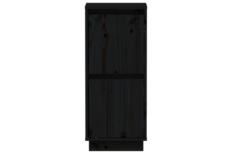 skænke 2 stk. 31,5x34x75 cm massivt fyrretræ sort - Sort - Opbevaring - Opbevaringsmøbler - Skænke & sideboards