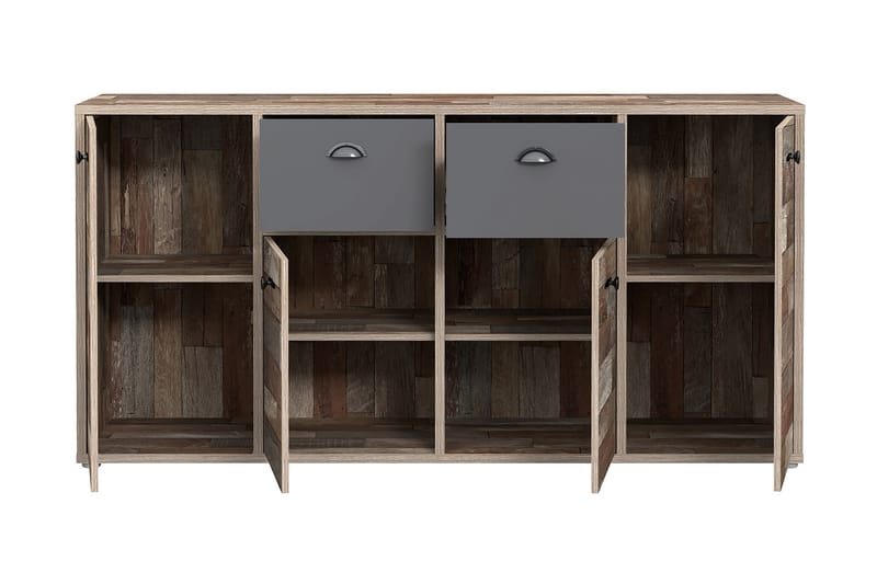 Skydra Sideboard 41x169 cm - Brun/Grå - Opbevaring - Opbevaringsmøbler - Skænke & sideboards