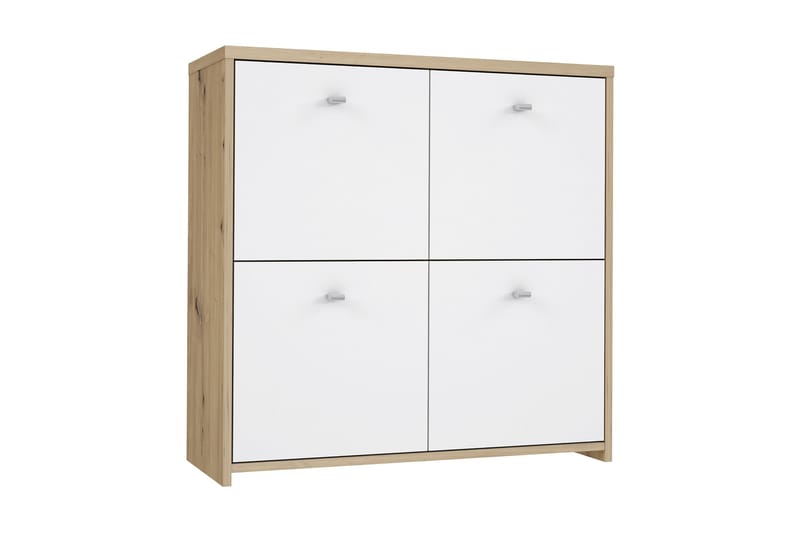 Toledor Skænk 4 Skab 74x77 cm - Brun / hvid - Opbevaring - Opbevaringsmøbler - Skænke & sideboards