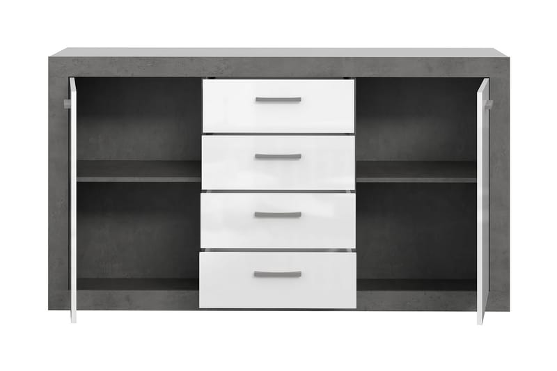 Tolovgrad Sideboard 41x153 cm - Grå/Hvid - Opbevaring - Opbevaringsmøbler - Skænke & sideboards