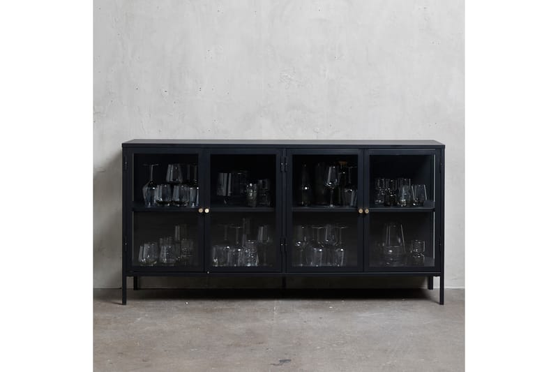 Umbri Sideboard 4 dele 170 cm - Sort - Opbevaring - Opbevaringsmøbler - Skænke & sideboards