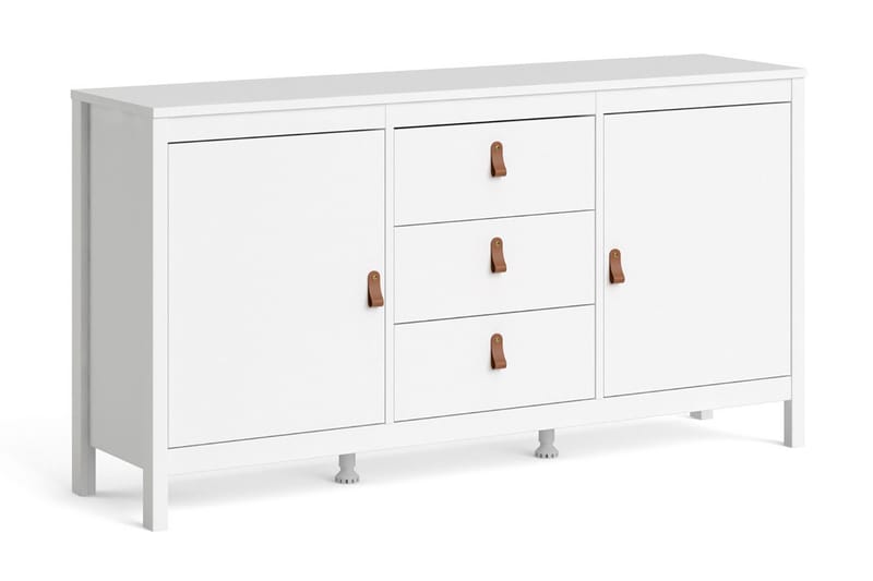 Vallvidera Sideboard 38x151 cm - Hvid/Natur - Opbevaring - Opbevaringsmøbler - Skænke & sideboards