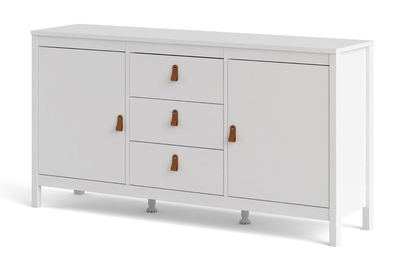 Vallvidera Sideboard 38x151 cm - Hvid/Natur - Opbevaring - Opbevaringsmøbler - Skænke & sideboards