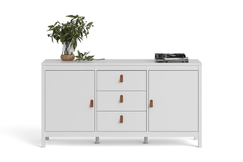 Vallvidera Sideboard 38x151 cm - Hvid/Natur - Opbevaring - Opbevaringsmøbler - Skænke & sideboards