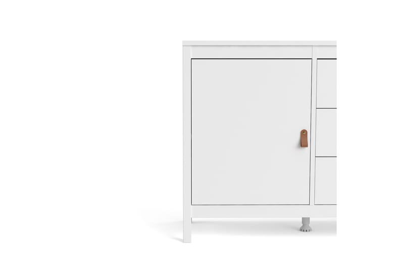 Vallvidera Sideboard 38x151 cm - Hvid/Natur - Opbevaring - Opbevaringsmøbler - Skænke & sideboards